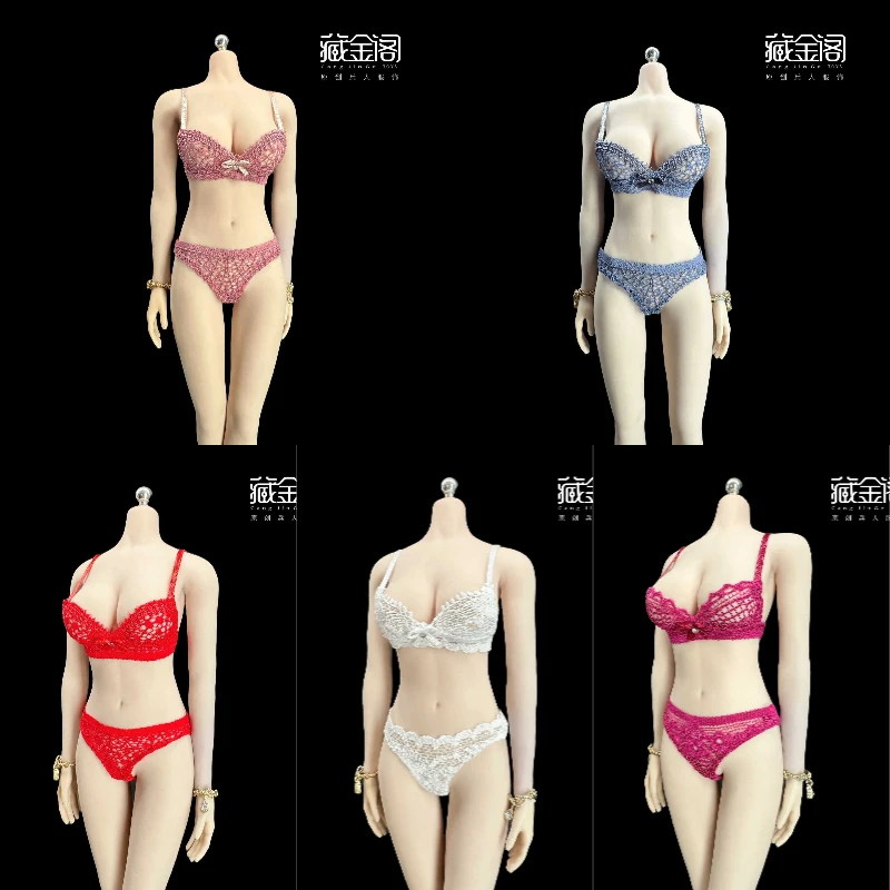 

1/6 scale female dolls clothes Lace stretch underwear panties fit 12'' action figure body model