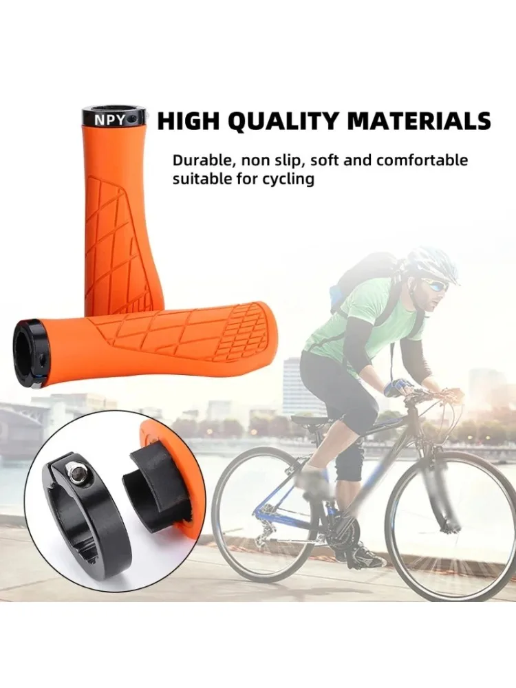 AliExpress NPY Bicycle2026 Grips Soft Rubber For MTB Mountain Bike Shockproof Anti-Slip Handlebar Cover Lock On Ergonomic Cycling Handle Bar