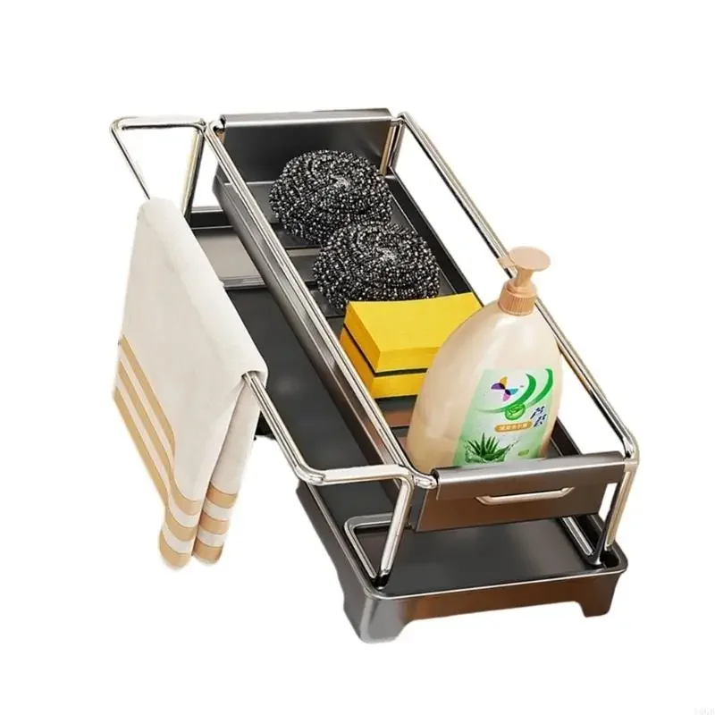Durable Metal Kitchen Cloth Drain Stand With fast drying Design For Effective Water Removal Y5GB