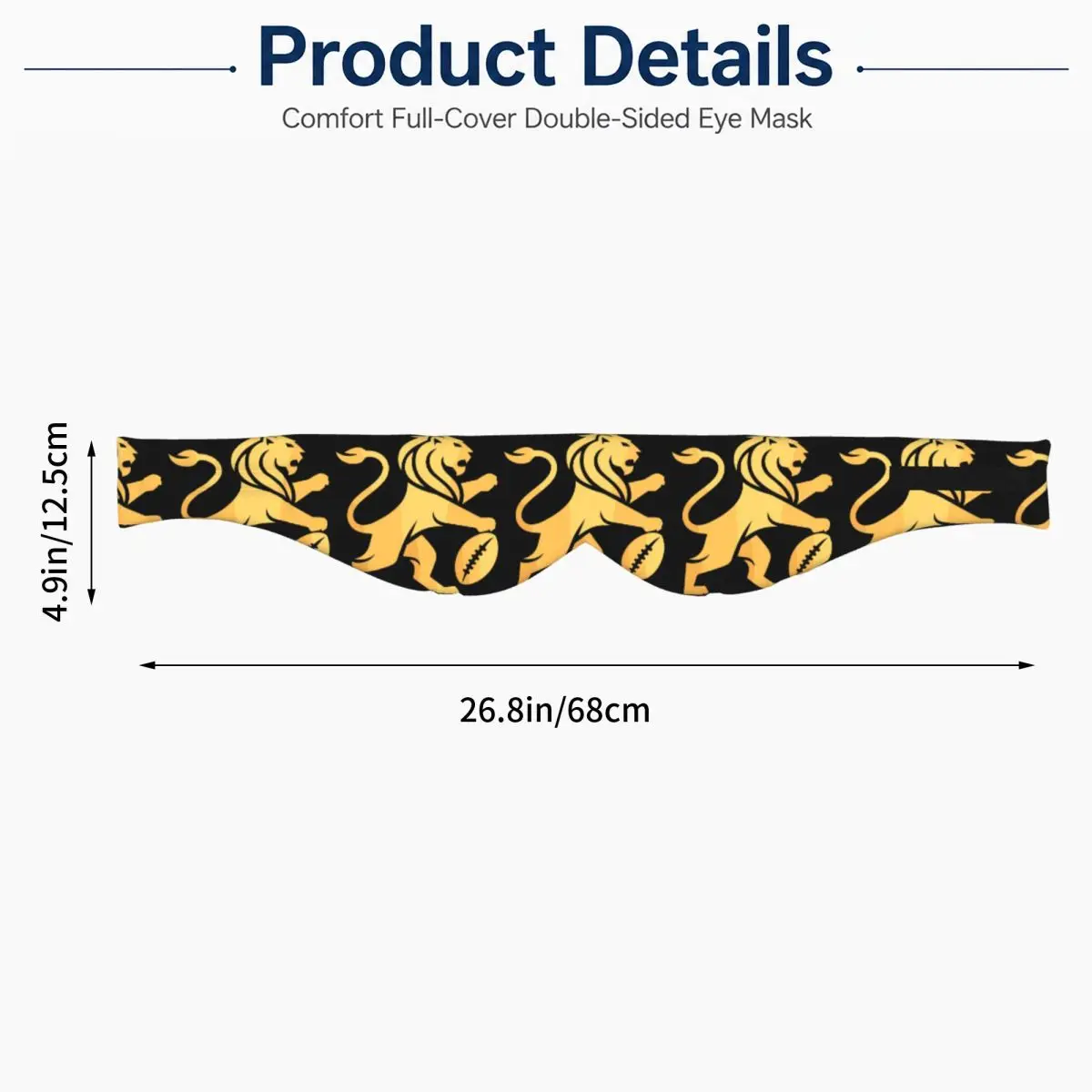 Brisbane Lions sleep eye mask Light Blocking Portable Eye Cover for Girls Boys Home Sleeping Party Gift Eyeshade eyepatch view 2