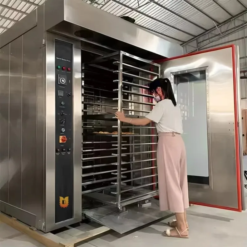 32 Tray Large Size Industrial Baking Equipment Baker Baker 64 Tray Rotary Oven