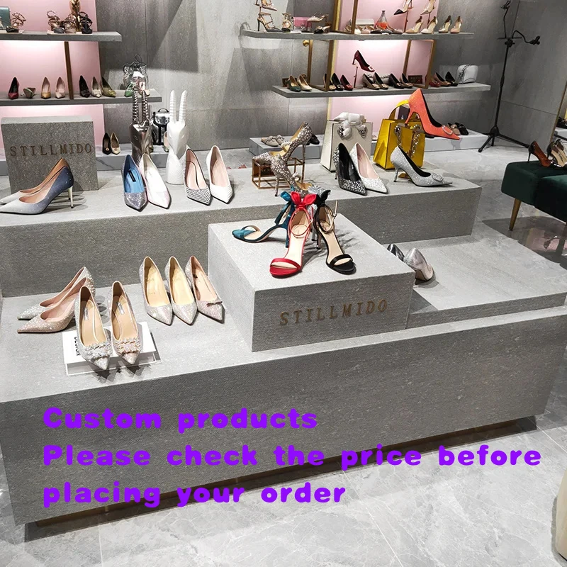 custom.Direct Broadcast Customizable Shoe Bag Display Stand Beauty Salon Cosmetics Display Cabinet Paint Display Ra