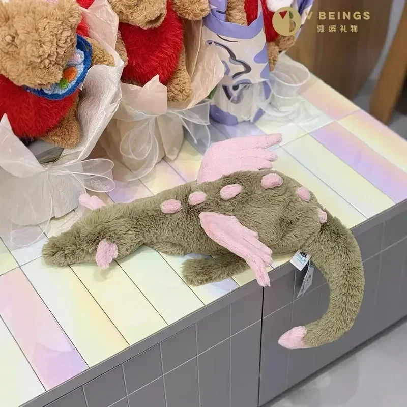 66 cm Gelee-Geschenk, Matcha-Drache und lila Drache, Schlüsselanhänger, Plüschtier, süßer und beruhigender Begleiter, Plüschtier, Weihnachtsgeschenk