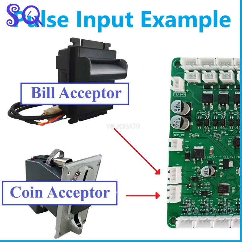 Sensor control 1-12 channel control board for water dispenser with flow sensor, DC motor, capsule