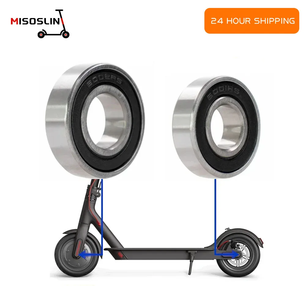 6001RS /6002RS Front Motor Bearing Rear Wheel Ball Bearings For Xiaomi M365 Pro 1S Electric Scooter High Speed Precision Parts