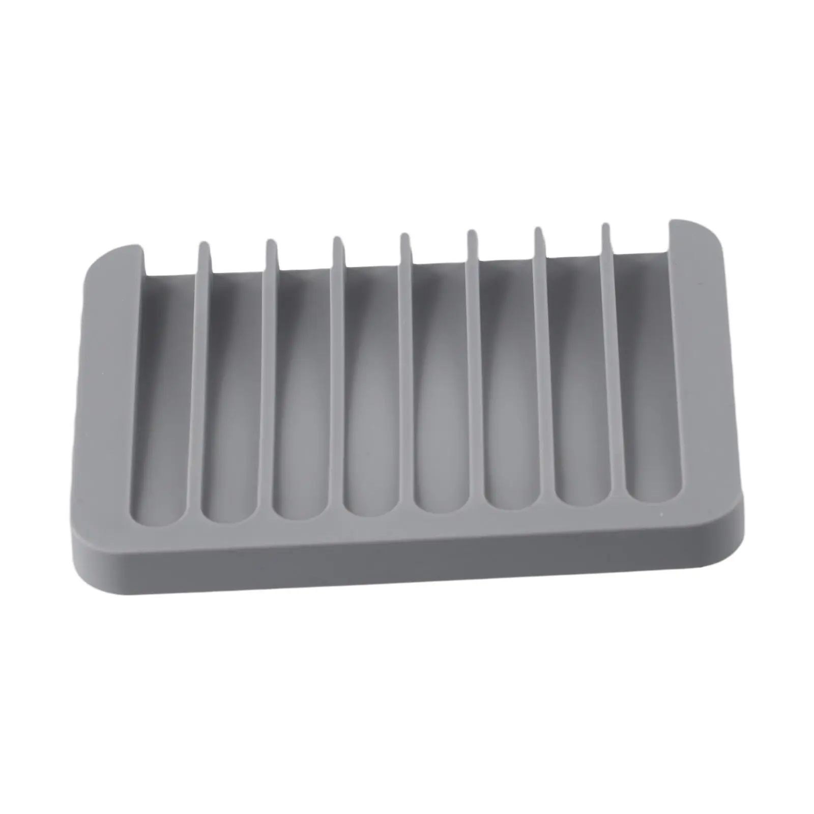 Bathroom Silicone Soap Dish Drain Bath Drain Soap Rack Kitchen Countertop Sponge Rack Drying Tray Soap Saver Drainer