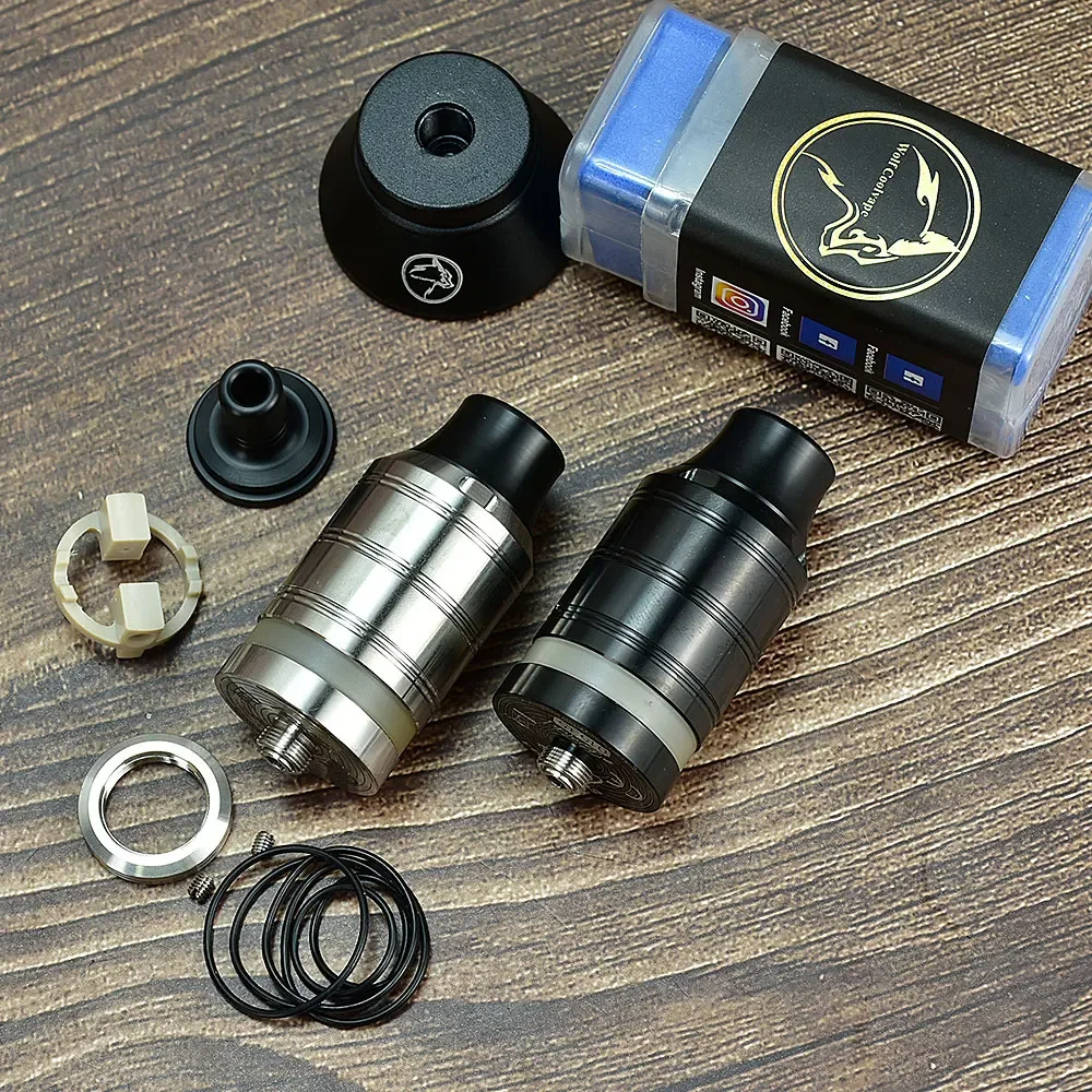 Wolfcoolvape Cabbones DL / MTL RTA vape mtl tank rta Reflowdable precious Atomizer SION SS 5ml Single Coil 24mm RTA Atomizer Sizes K