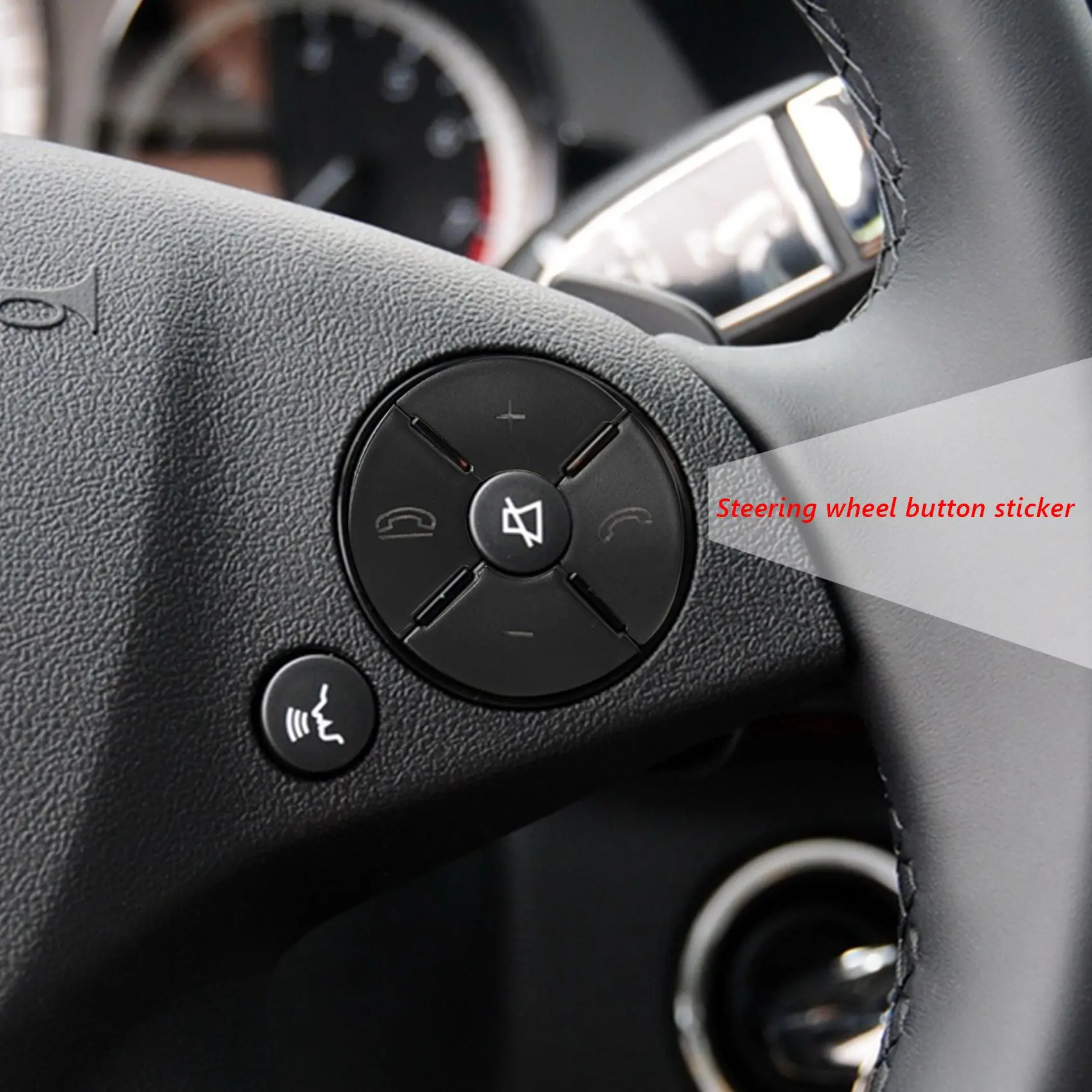 ملصق غطاء كسوة زر تبديل عجلة قيادة السيارة ، مرسيدس بنز C ، E ، S Class ، W204 ، W212 ، W221 ، GLK ، X204 ، C200 ، C250