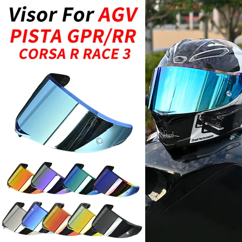 Imagen 1 del producto Visera para Casco de motocicleta AGV PISTA GPR GPRR CORSA RACE 3, protector para Casco, protección Uv, parabrisas, accesorios para Casco de motocicleta