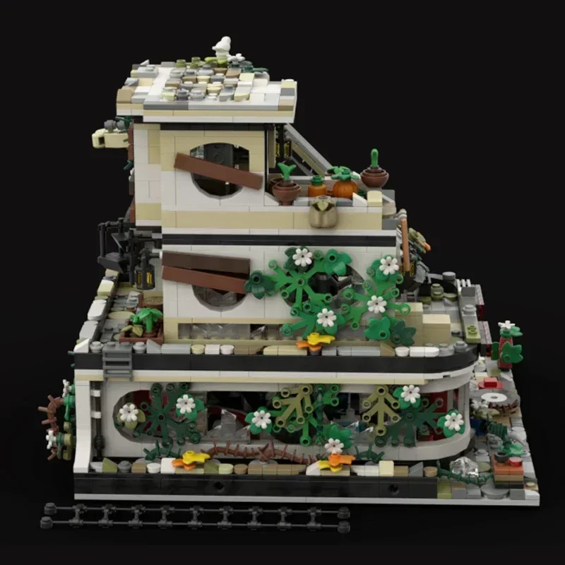 ChristmasCity Street View Modell Moc Gebäude Ziegel Ecke Musik Shop Technologie Modulare Blöcke Geschenke Spielzeug DIY Sets Montage