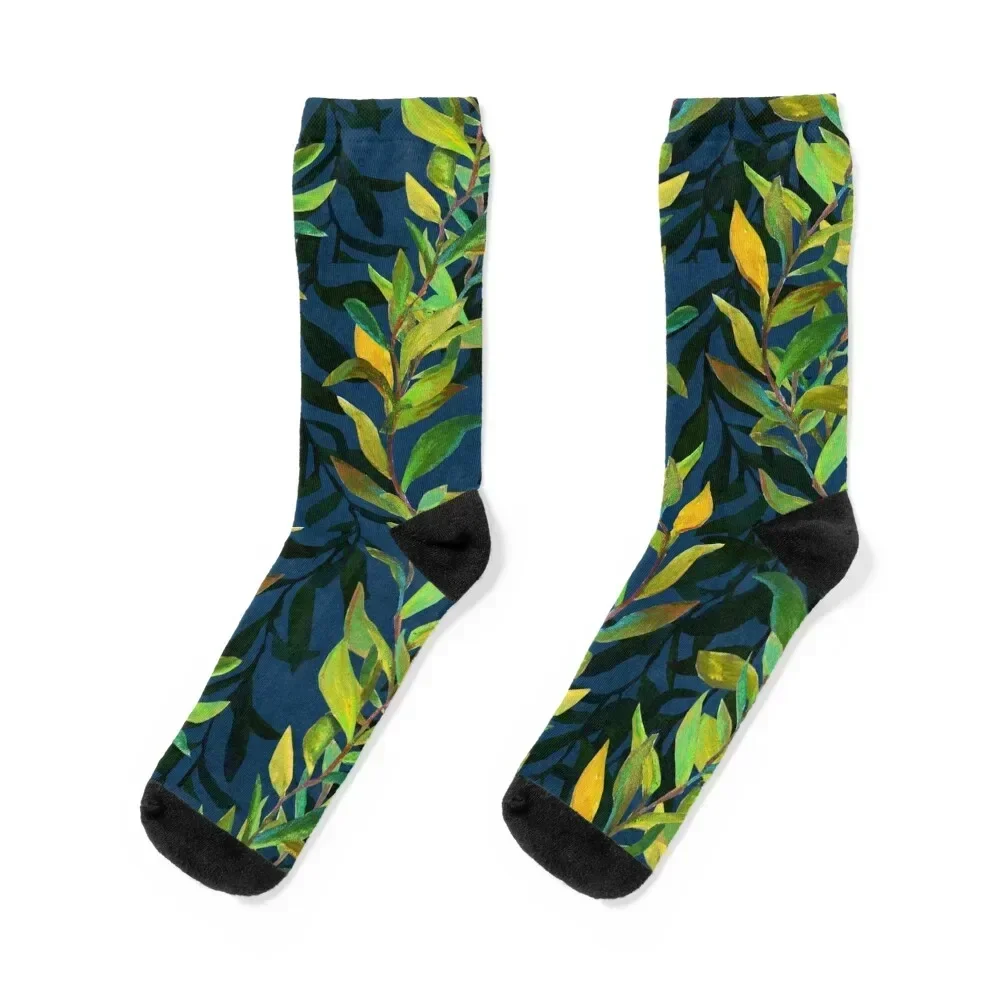 Seaweed Pattern by Robert Phelps Socks Crossfit christmas gifts Novelties Men Socks Luxury Brand Women's