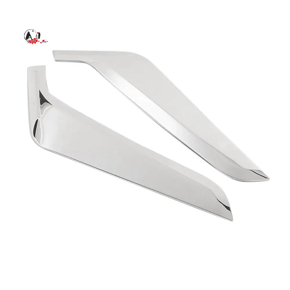 

A10E-1Pair Chrome Stainless Steel Car Side Fender Trim Accessories For-BMW 5 Series F10 520Li 525Li 530 535Li 2011-2017