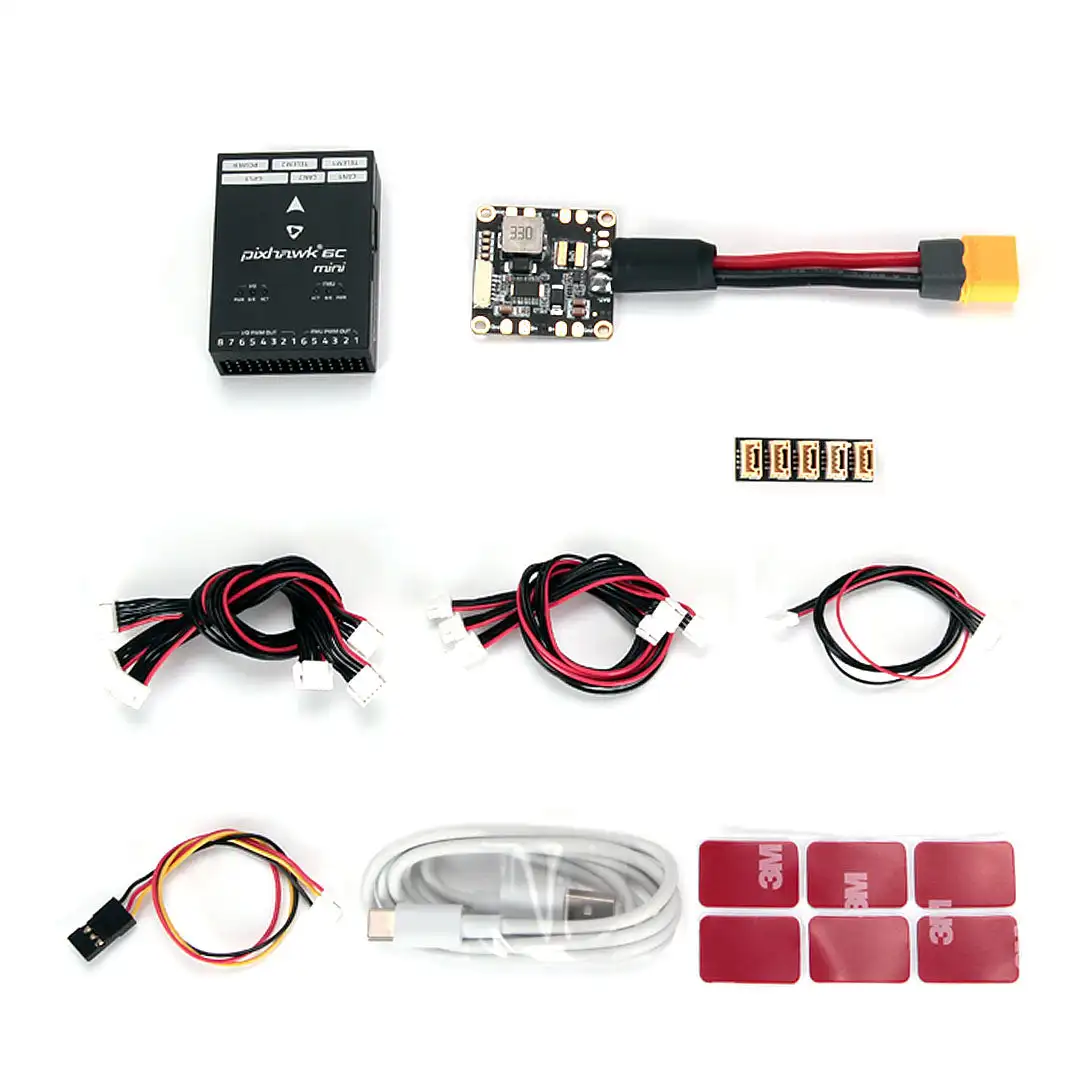 HolyBro Pixhawk 6C Mini H743 Flight Controller with PM02 V3 12S / PM06 Power Module M9N / M10 GPS for RC Multirotor Airplane