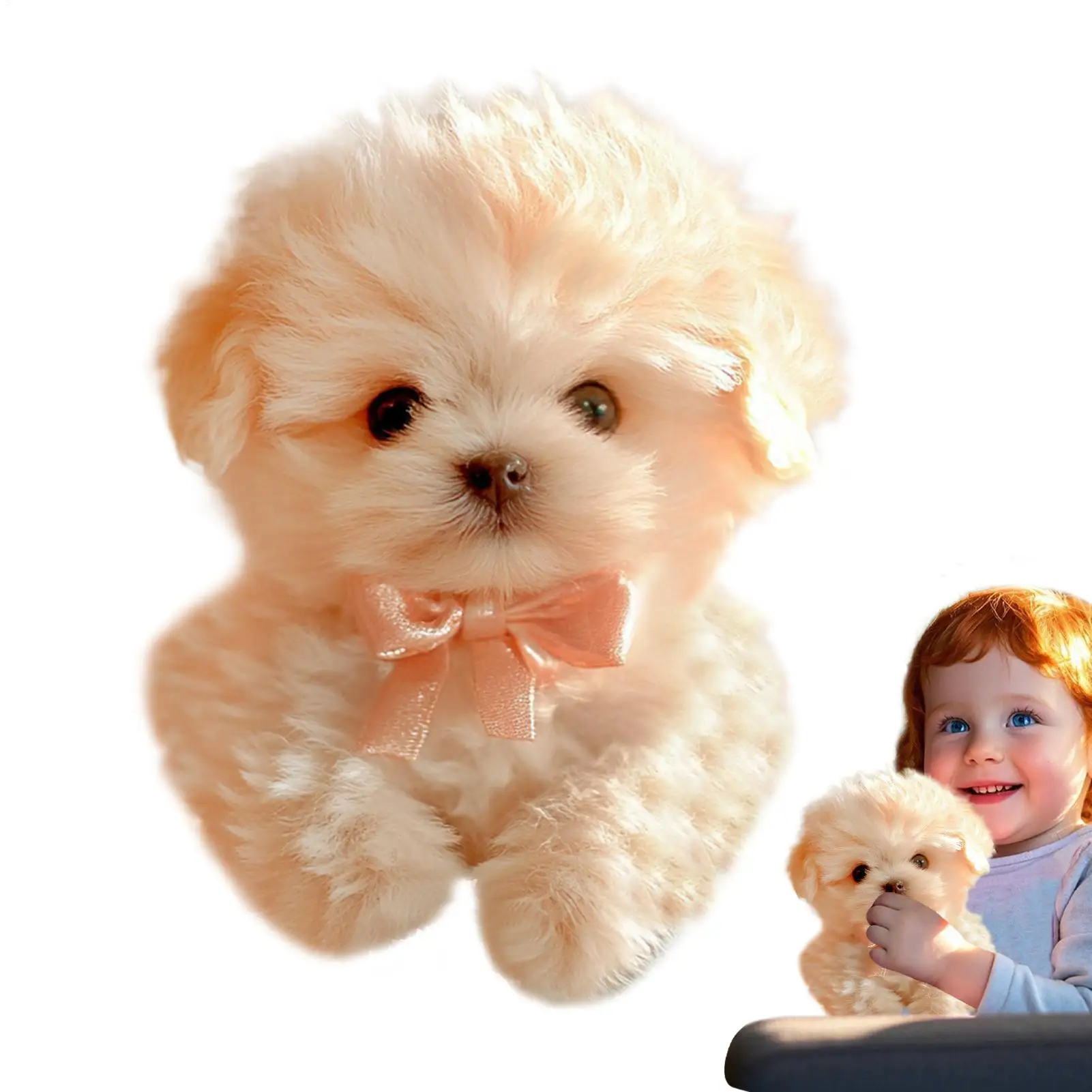 Robot Puppy Realistic Walkable dog dolls Sitting Barking Robotic Pet Dogs Interactive Stuffed Robotic Puppy Animal Toy for child