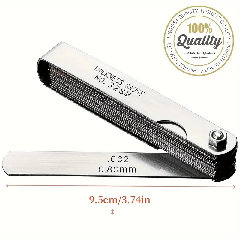 Edelstahl 32-teiliges Fühlerlehren-Set, Präzisionsinstrument zur Lückenmessung, Automotive Ventil-Fühlerlehren-Kit – Detail 8