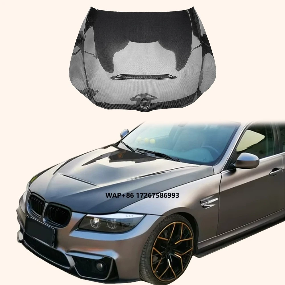 

2009-2012 for LCI E90 E91 3 Series 4 Door GTS Style Carbon Fiber Hood Bonnet Body Parts