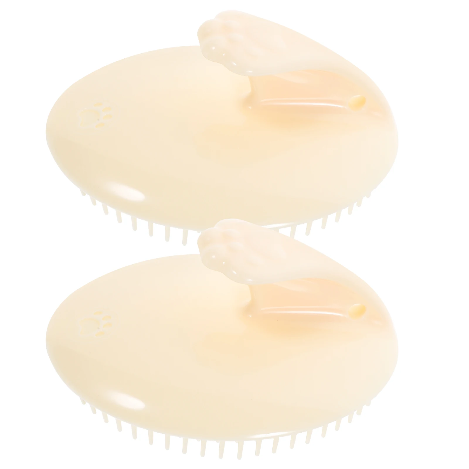 

2pcs Silicone Scalp Massager Brush Hair Shower Scrubber Head Massage Tool For Dandruff Removal Dry Wet Scalp Cleaning Easy Grip