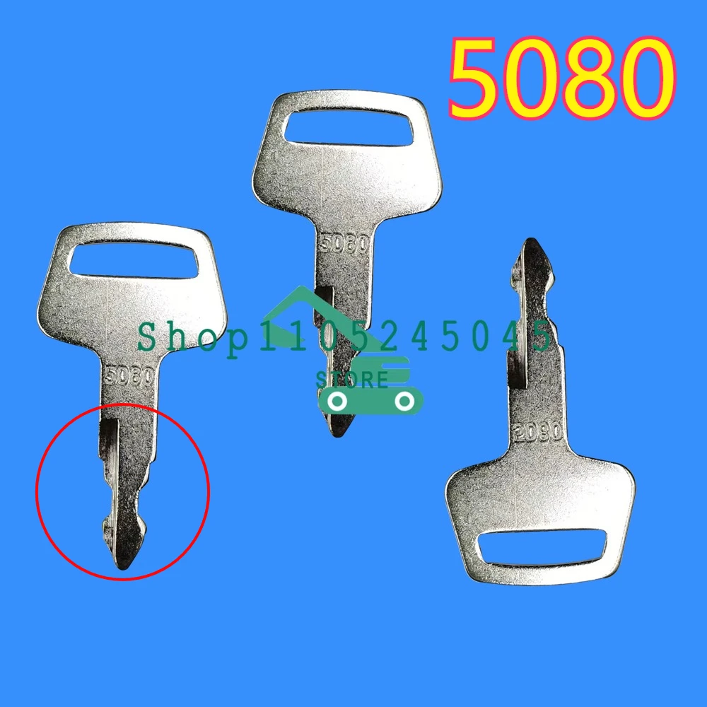 

Комплект из 1/5/10 шт. сменных ключей зажигания для экскаваторов IHI Case Morooka Chieftain и тяжелой техники 5080