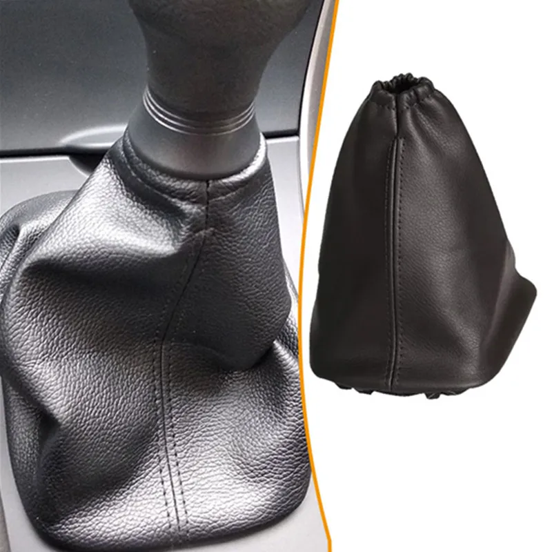 Car Gear Stick Shift Boot Cover PU Leather Gear Shift Knob Cover Protector Dust-proof Gear Cover for Toyota Corolla 2007-2013