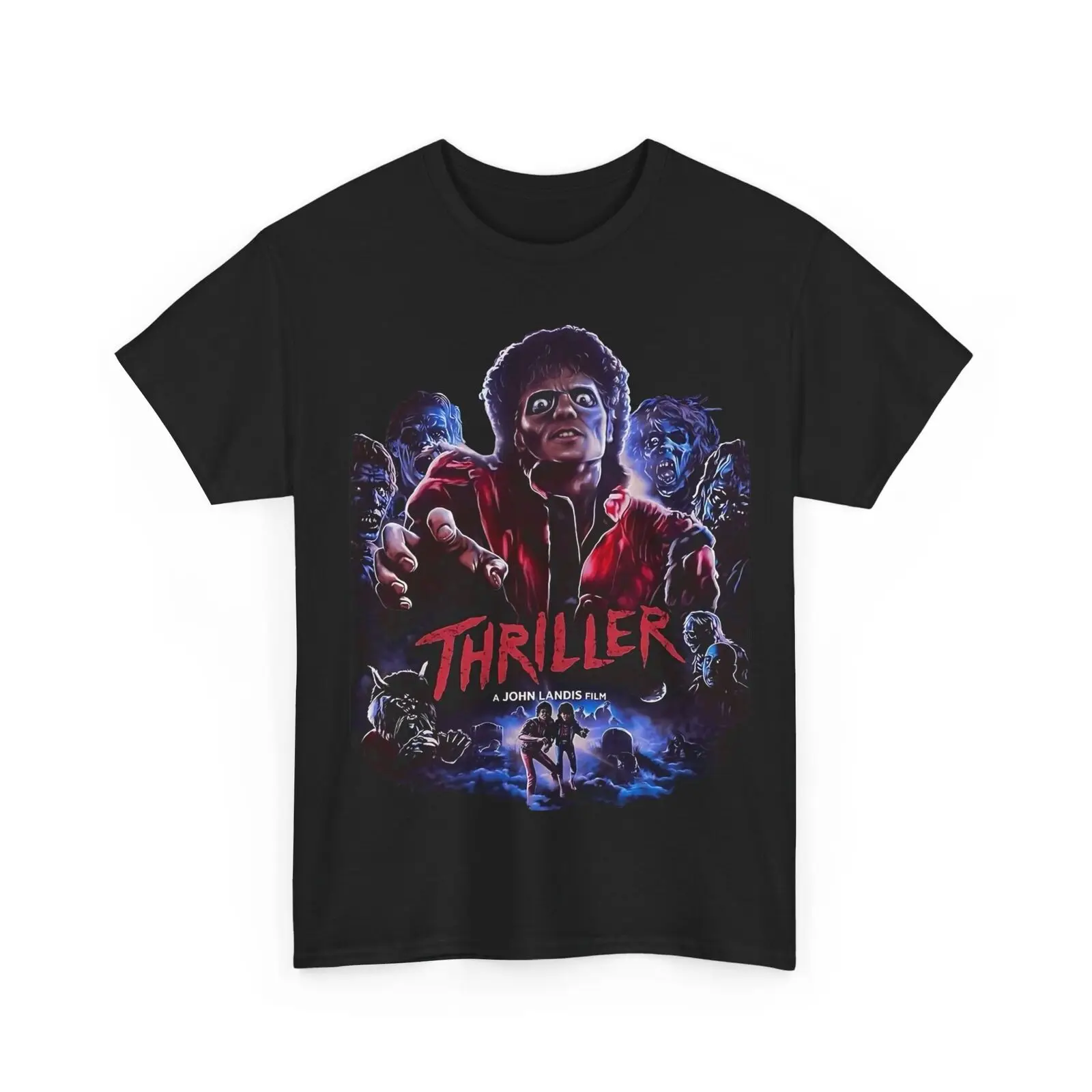 Michael Jackson Thriller MJ T shirt Unisex Heavy Cotton Tee