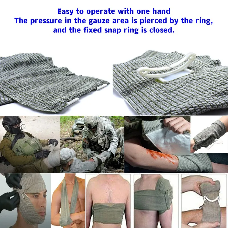 Outdoor survival equipment Molle bag  emergency IFAK first aid kit tourniquet Israeli bandage