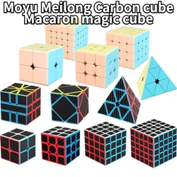 [Funcube] Moyu Meilong Carbon magic cube MoYu Meilong Macaron magic cube Carbon Macaroon 2x2 3x3 4x4 Square-1 Macaron Magic Cube