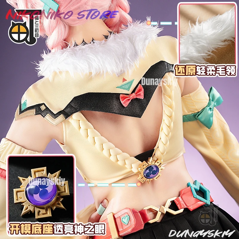 Juego de anime Genshin Impact Varesa ssiDisfraz de mujer sexy Conjunto completo Ropa de juego de rol para fiesta de Halloween S-XL