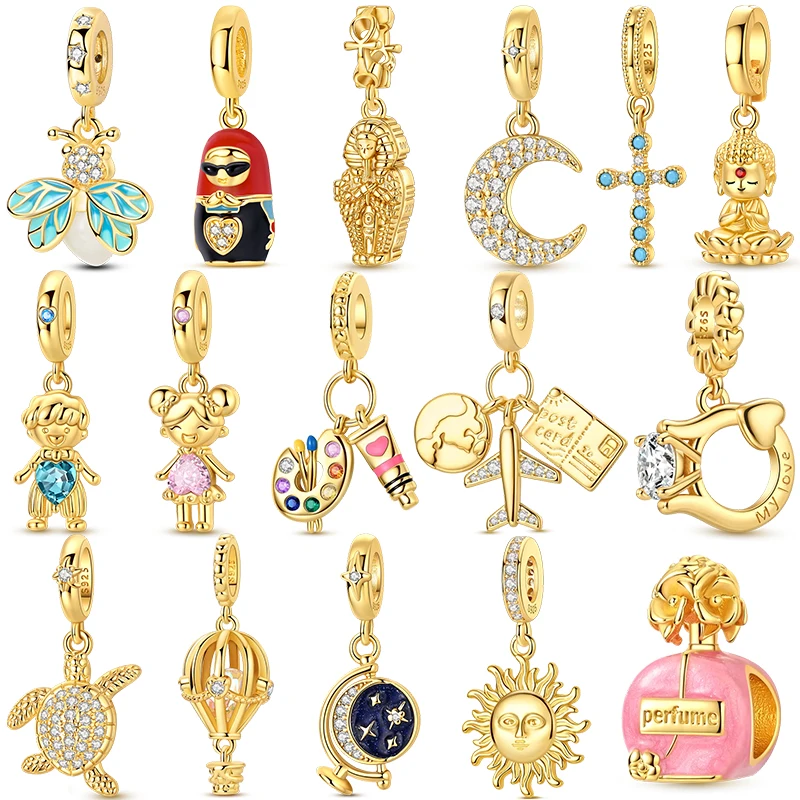 925 Sterling Silver Golden Series Luminous Firefly Eternal F
