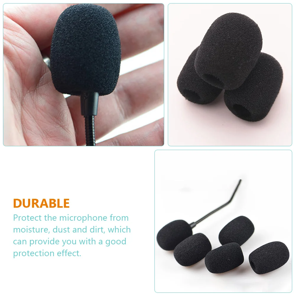 

40 Pcs Megaphone Sponge Cover Mic Protectors Lapel Covers Mini Microphone Accessories for Professional