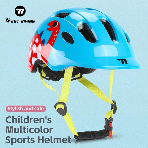 Imagen 2 del producto WEST BIKING-cascos de bicicleta para niños, equipo ajustable para jóvenes, niños y niñas, casco para niños, ligero, multideportivo, sombrero para bicicleta