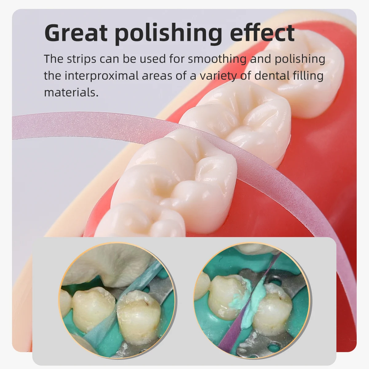 AZDENT 1 rolka pasek do polerowania zębów 6 m * 4 mm żywica szlifowanie zębów kształtowanie wygładzanie materiał dentystyczny narzędzia