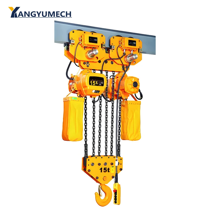 CE Certified Electric Chain Hoists with Large Lifting Capacity and Wireless Control Suitable for Various Lifting Equipment