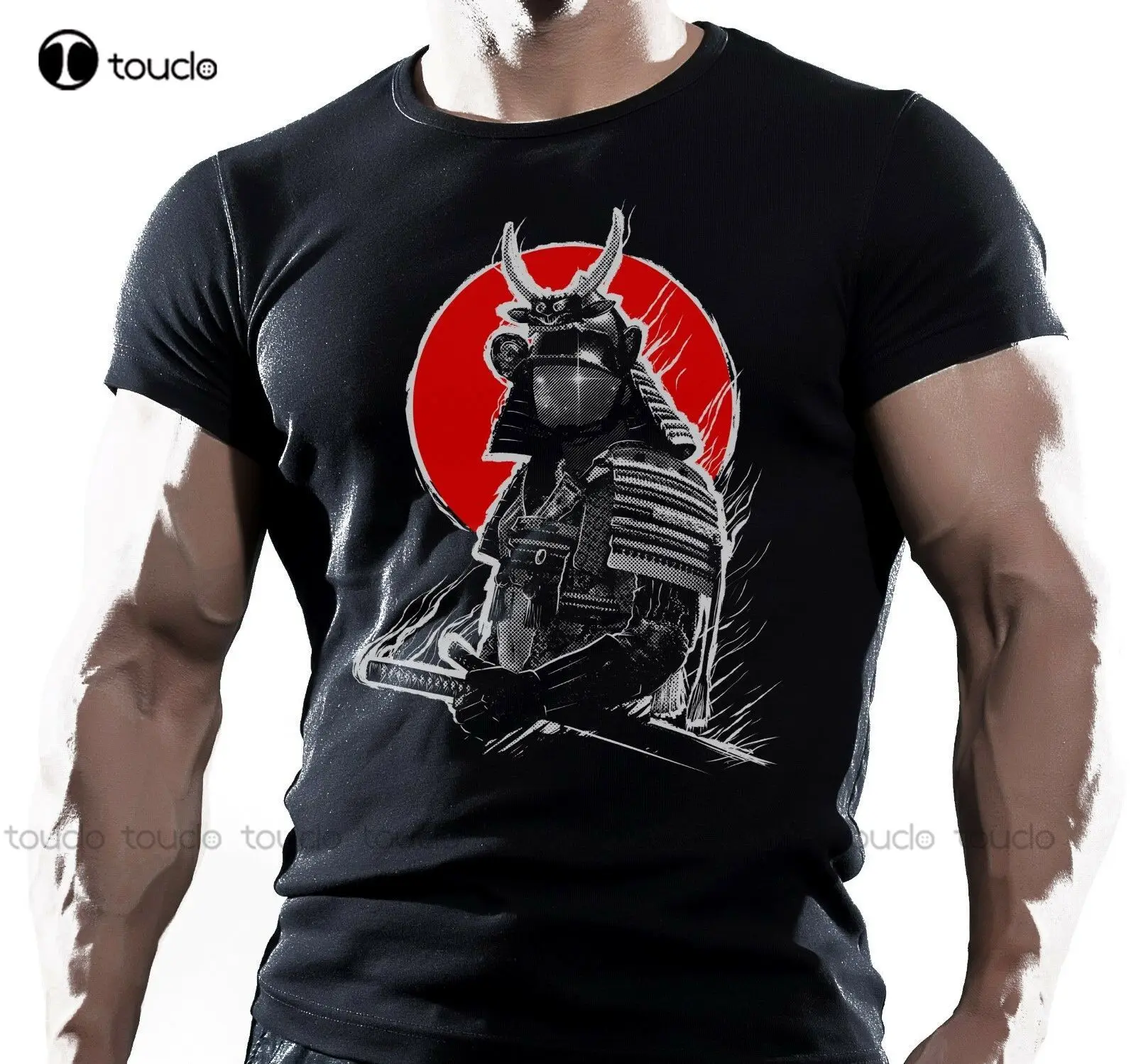 Dark Samurai Mens Gym Bodybuilding T-Shirt Mma Workout Clothing Training Top shirt dress