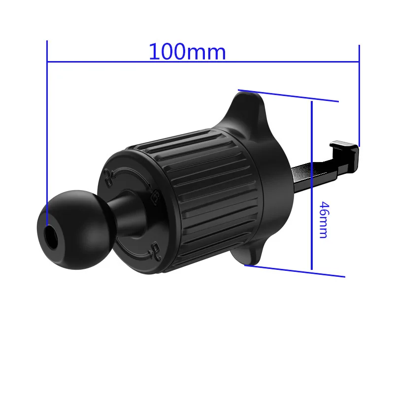 iBudim Upgrade Air Vent Clip for Car Phone Holder Stand 17mm Ball Head Base for Car Air Outlet Cellphone Support Car GPS Bracket
