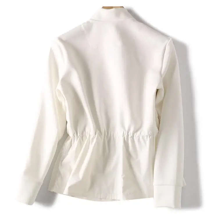 الخريف والشتاء المرأة الجديدة أسفل سترة ركاب محبوك الربط عارضة الأبيض بطة أسفل سترة التخسيس