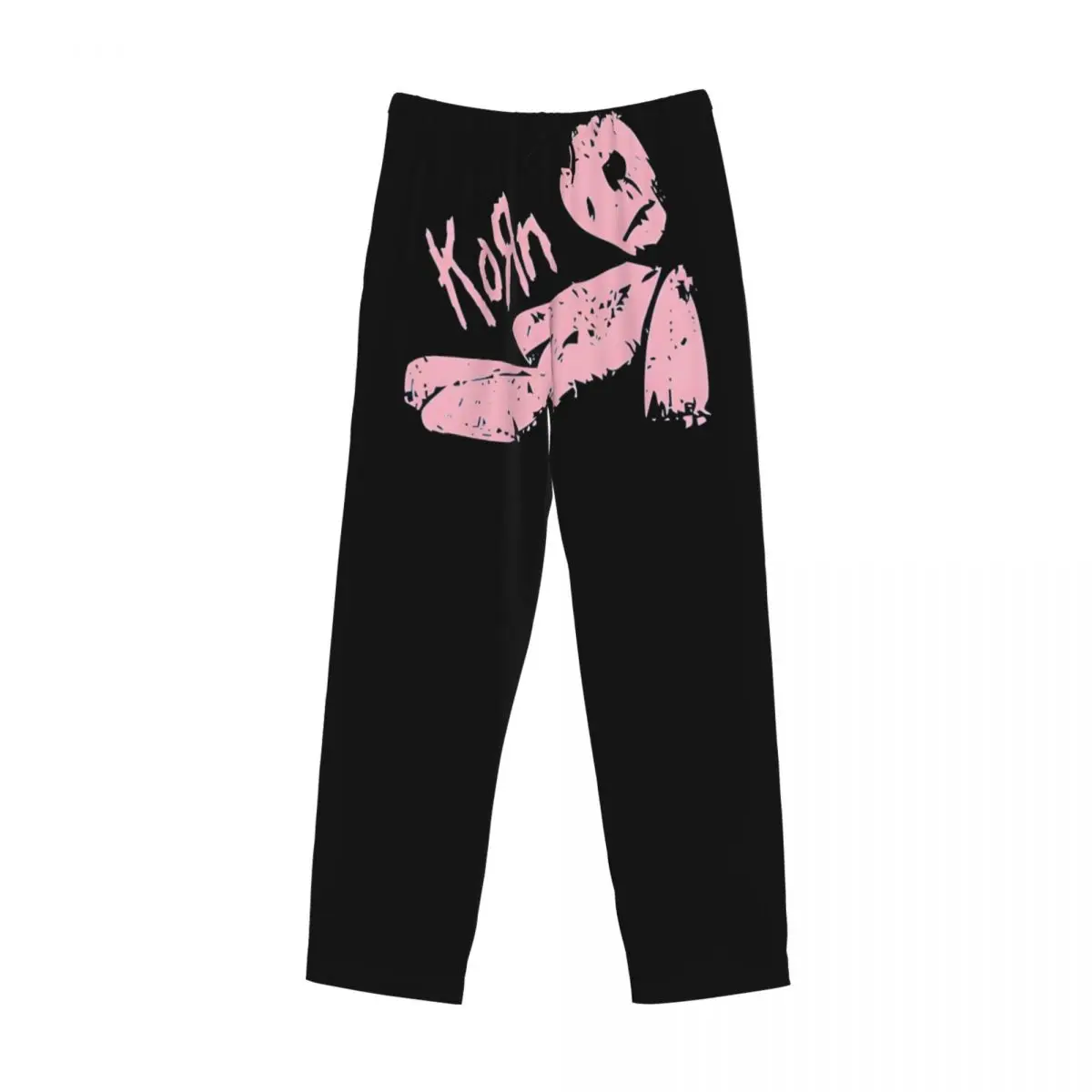 커스텀 코른스 록 롤 파자마 팬츠 남성용 헤비 메탈 음악 슬립웨어 라운지 슬립 바텀스 포켓 포함 신축성 있는 팬츠