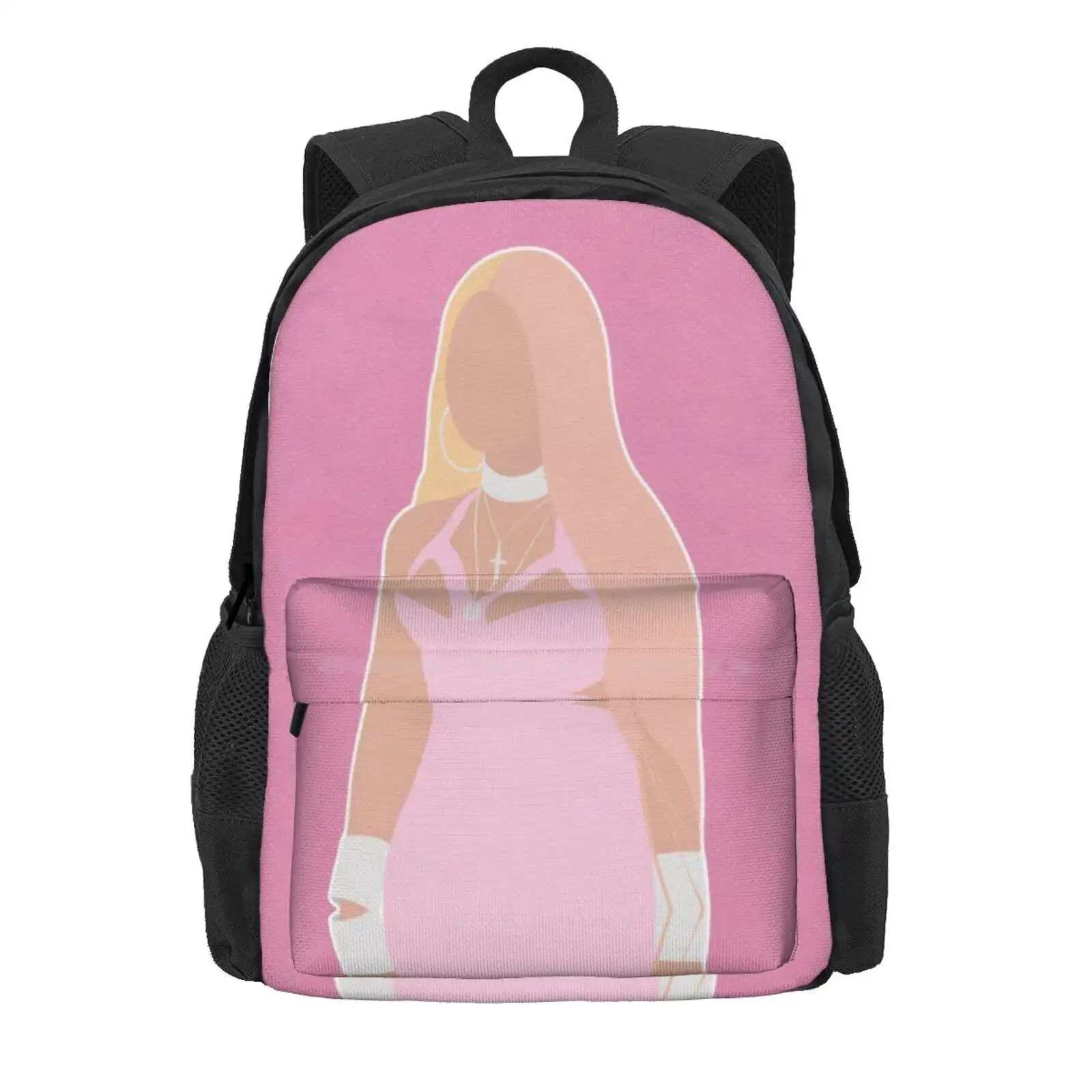 Nicki Minaj Hot Sale Schoolbag Backpack Fashion Bags Rapper Rap Art Nicki Minaj Art Hip Hop