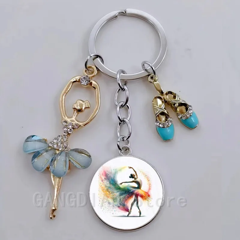 Mini Ballet Shoes Keychain Dancer Keychain Charm Pack Pendant Gift for Dance Enthusiasts