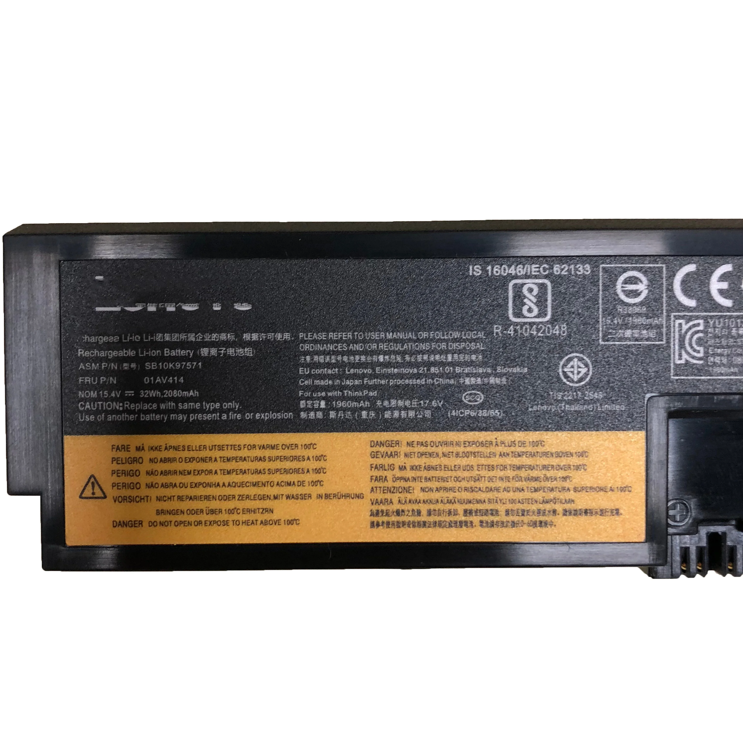 15.4V 32wh 2080mAh 01AV414 SB10K97571 nuovo originale Batteria Del Computer Portatile Per Lenovo E570 SB10K97574 (20H5A01RCD) 01AV417 E575