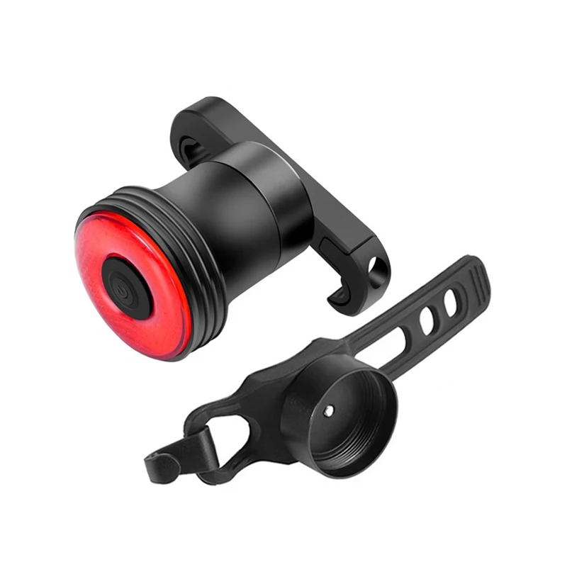 AliExpress Smart Bike Tail Light Brake Sensing Rear Lights Vibration Induction Auto On/Off Aluminum Rechargeable 5 Modes LED Bycicle Light