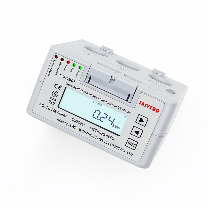 Din السكك الحديدية المتكاملة ثلاث مراحل متعددة الوظائف أداة الطاقة الكهرباء كيلووات ساعة متر لقياس التيار العالي #6