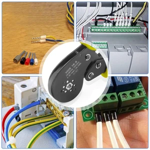 Virola Crimlaying Tool Kit, Drahtvirola Crimlaying Kit, hexagonale Kriminer (0,08-16 mmm2/awg28-5) für Drahtvirusverbinder 10 Hauptverkäufe Crypar 16mm Kissen - №3