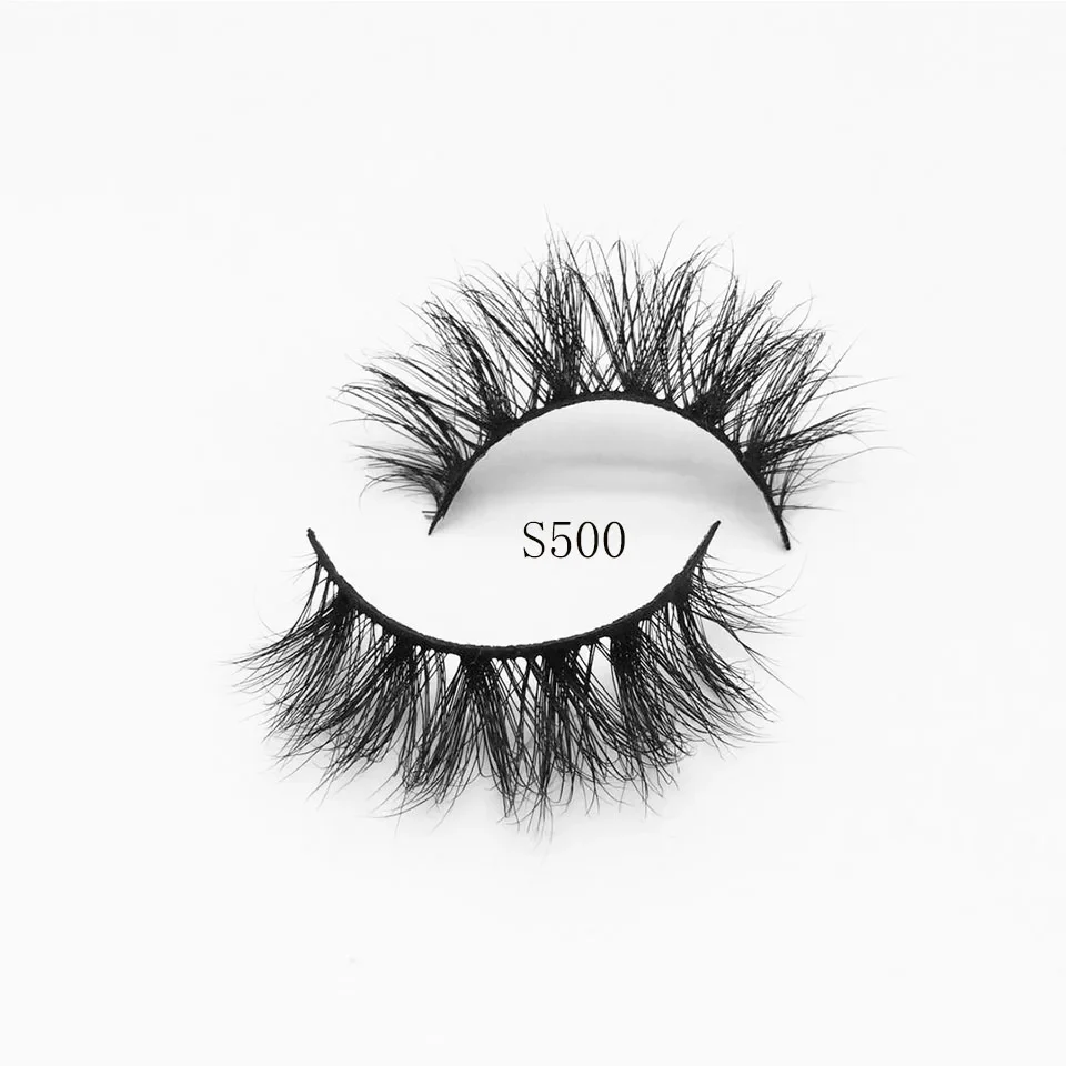 10mm-18mm Natural Real Mink Lashes Short Messy Wispy Lashes Hamdmade 3d Mink Eyelashes Makeup Thick False Eyelashes