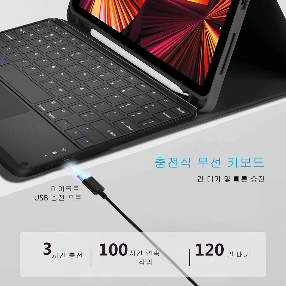 Magic Keyboard Case for iPad Pro 12 9 11 iPad 10th 10.9 9th Generation 10.2 Air 5 10.9 Inch Mini 6 2022 Bluetooth Keyboard Cover