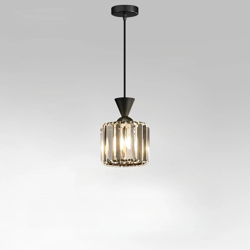 

Modern Luxury Minimalist Crystal Single Pendant Light Master Bedroom Bedside Bar Entryway Room Decor Novelty LED New Energy