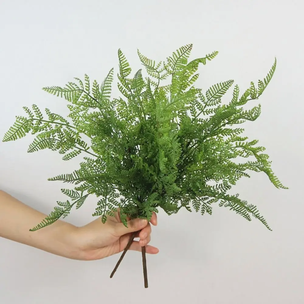 45cm 7 Forks Artificial Asparagus Fern Grass Plastic Artificial Plant Wedding Simulated Flower Background Decor Home Decor