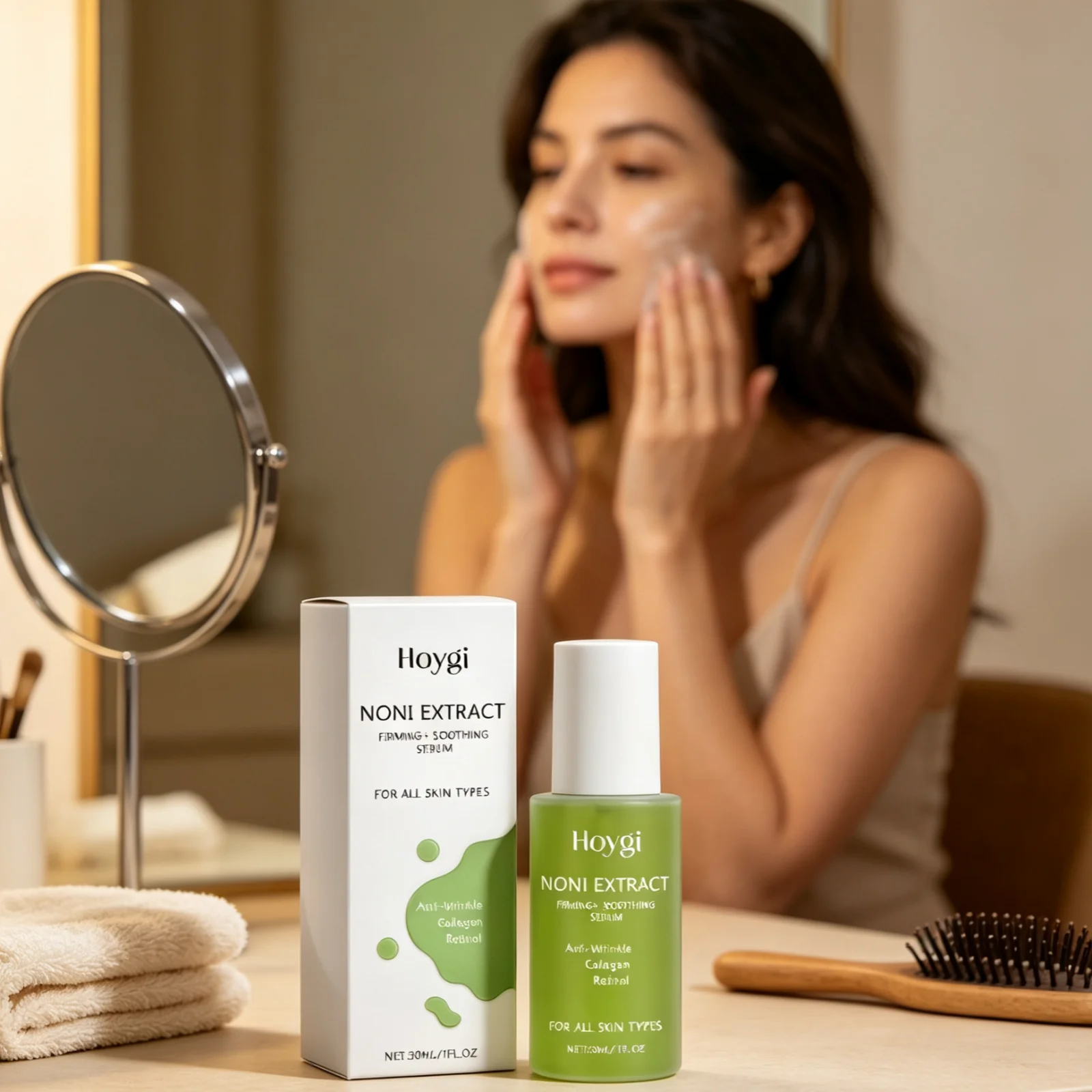 Hoygi Firming Soothing Serum Deep Hydration Even Skin Tone Reduce Fine Lines Improve Skin Elasticity Anti Wrinkle Facial Serum