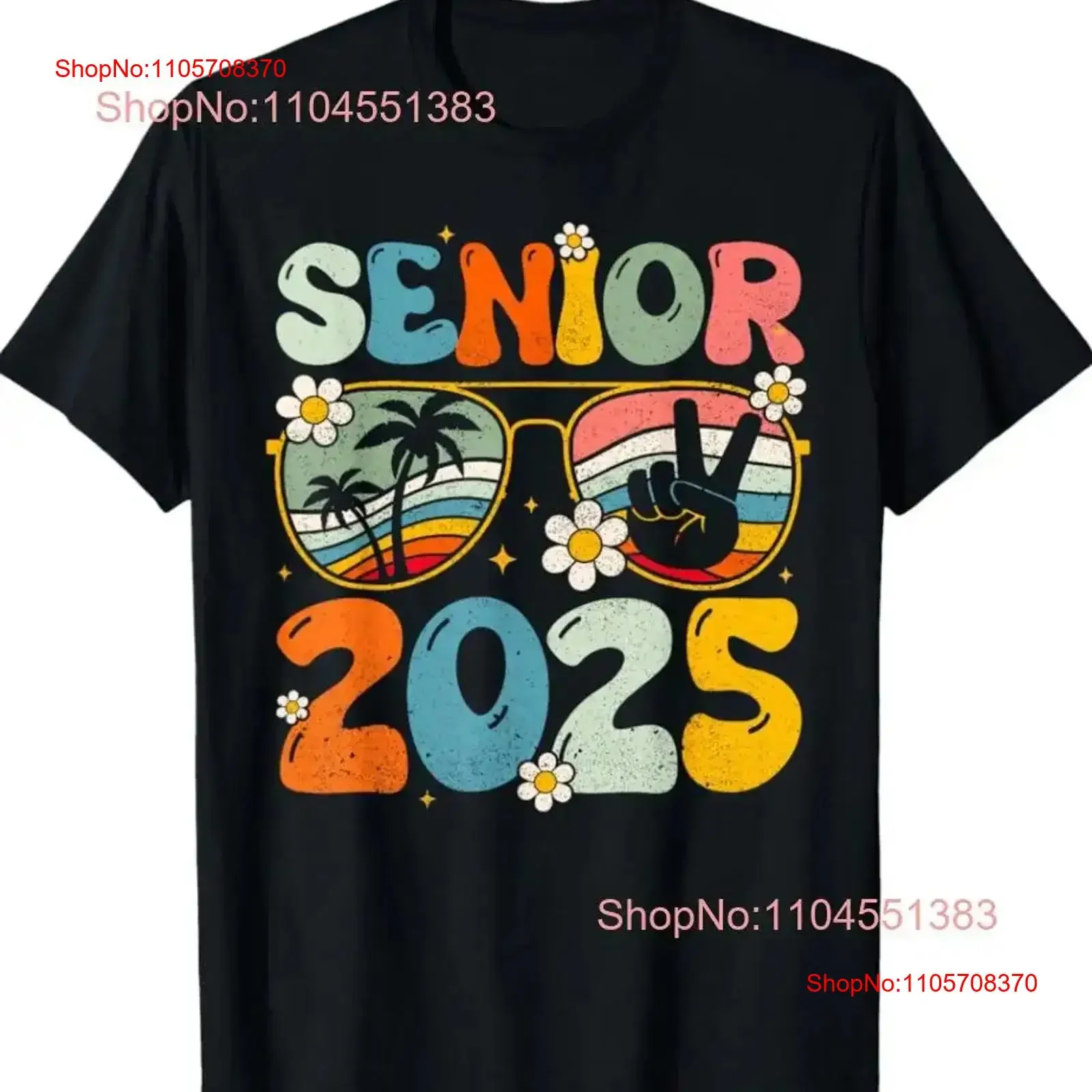 Retro Senior 2025 Back to School Class Of Graduation T Shirt Size S 5XL vintage Washed Casual Versatile Top For Everyday Wear