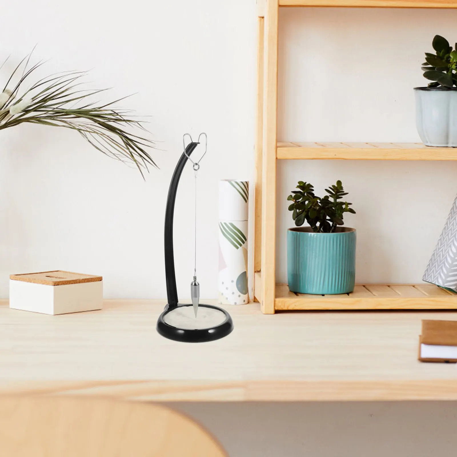 

Декоративный маятник из железного песка: гладкий металлический настольный декор для офиса, гостиной, полки, элегантное украшение для стола