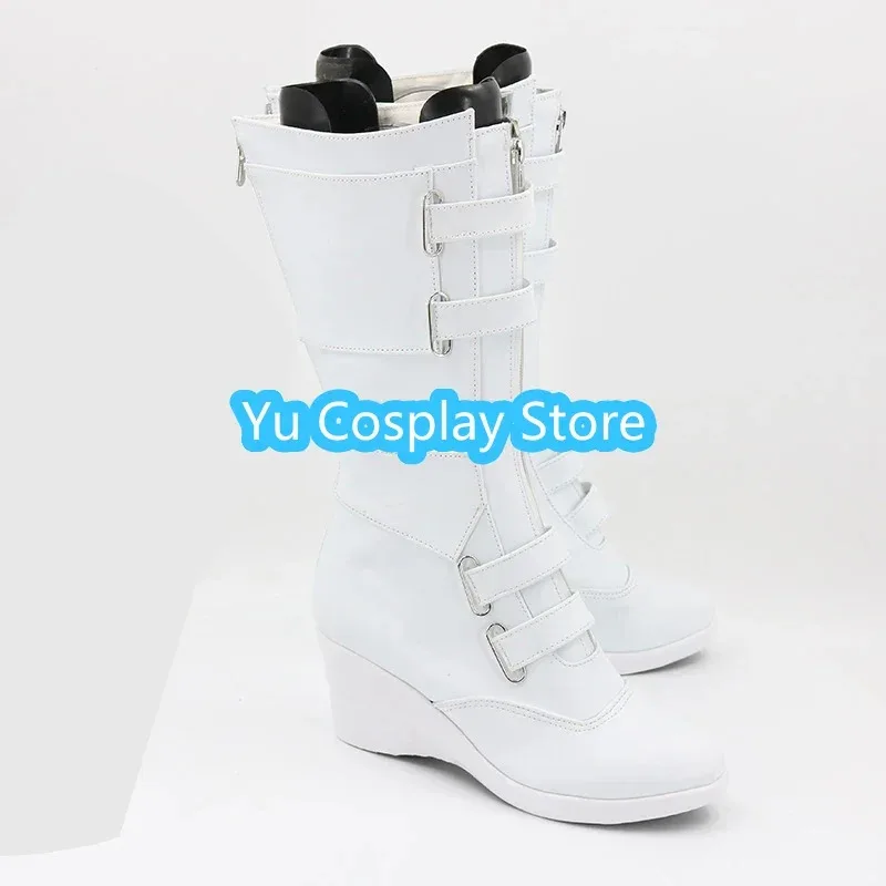 AIAI 2025Yu- Natasha Romanoff Black PU Leather Shoes Halloween Carnival Boots Cosplay Prop Custom Made